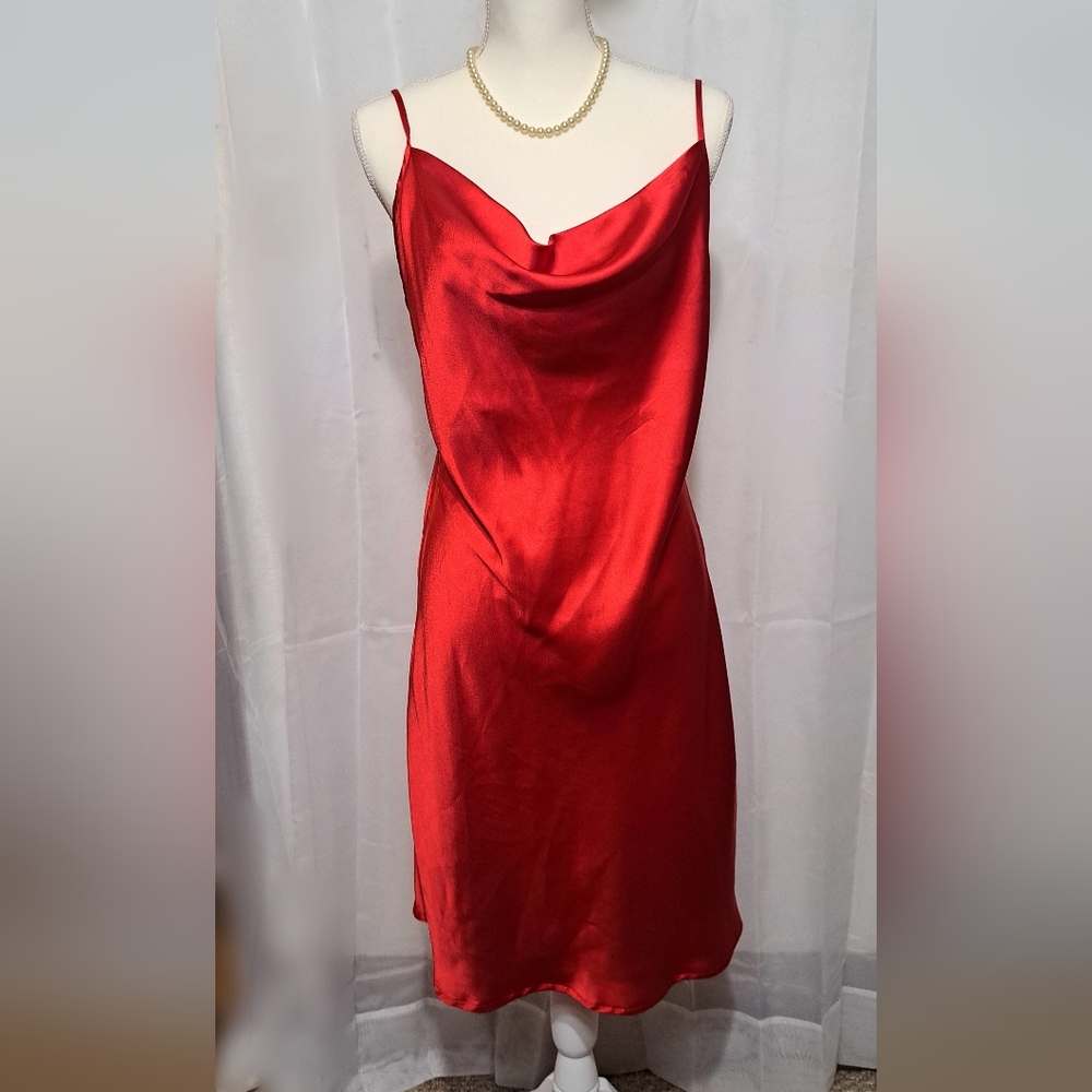 Metallic Red Dress